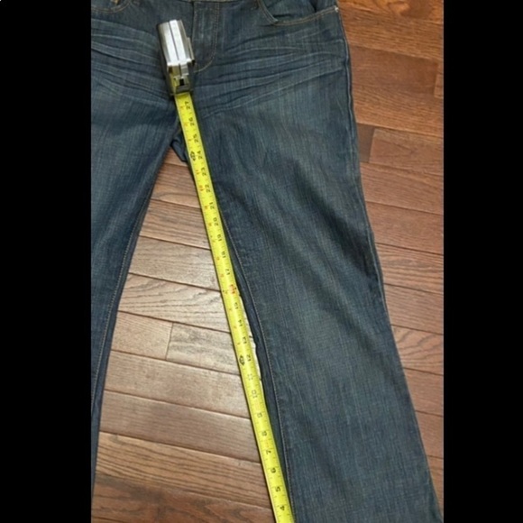 Guess Belmont Flare Womens 32 Stretch Denim Jeans Dark Wash Blue - Picture 5 of 12